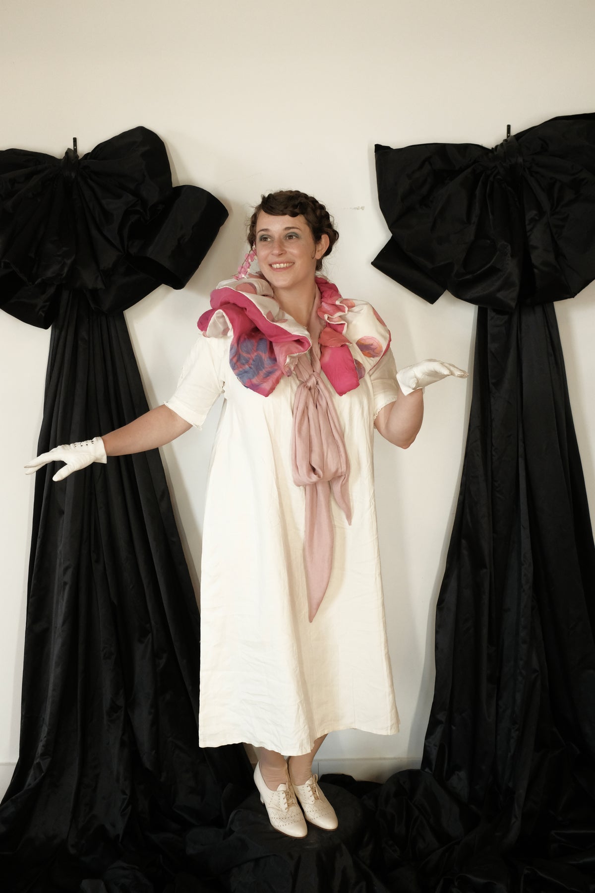 (Pink and Blue) Collar for Silent Film