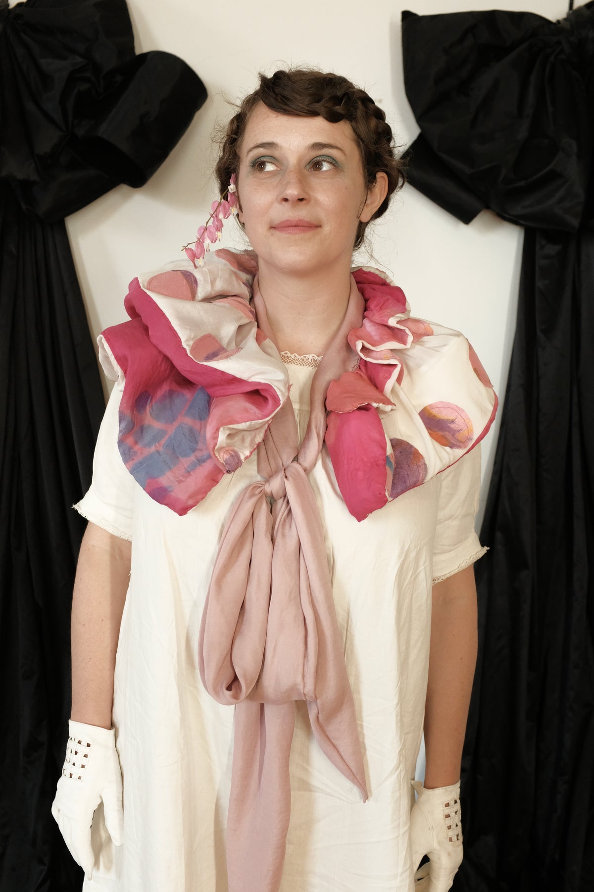 (Pink and Blue) Collar for Silent Film