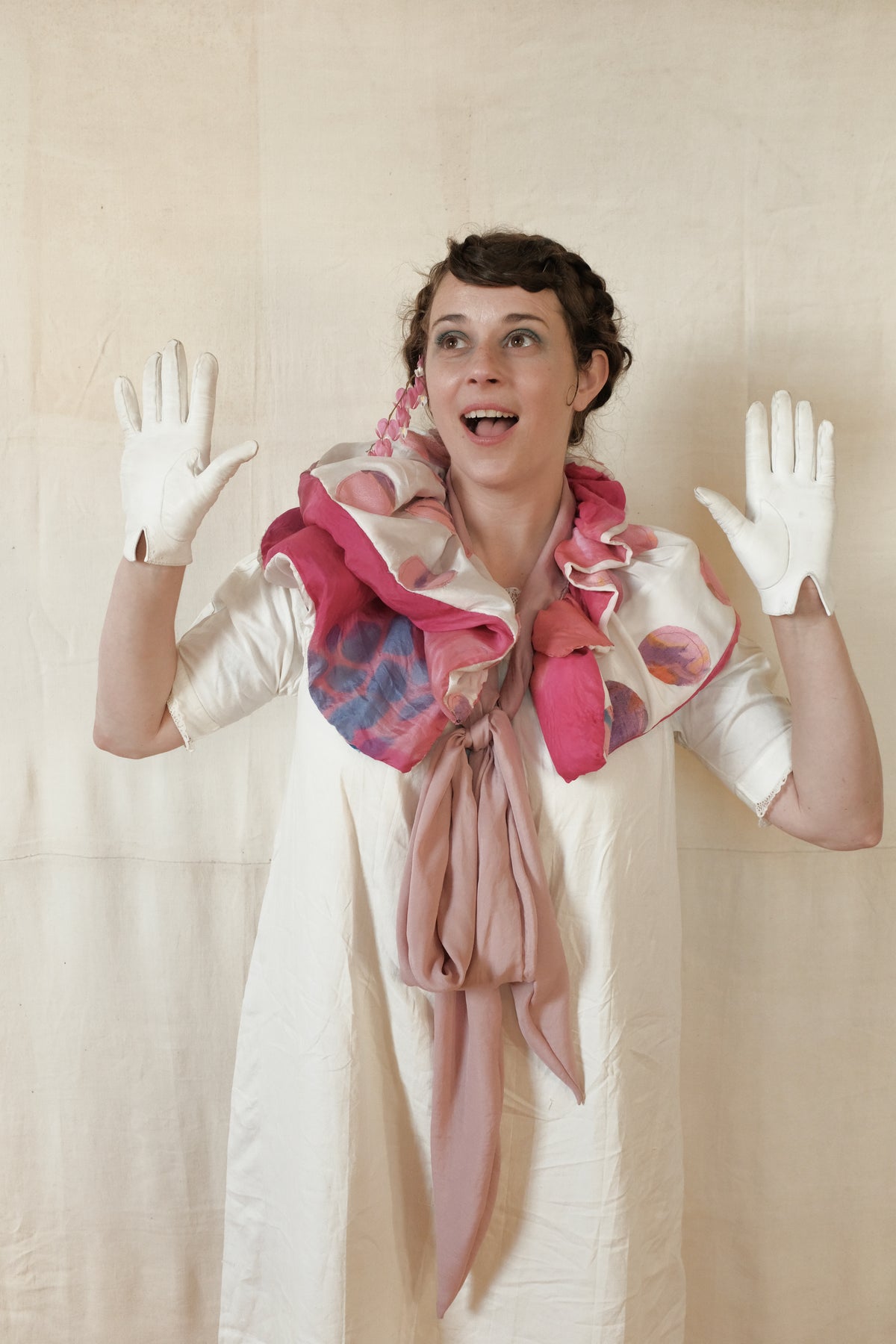 (Pink and Blue) Collar for Silent Film