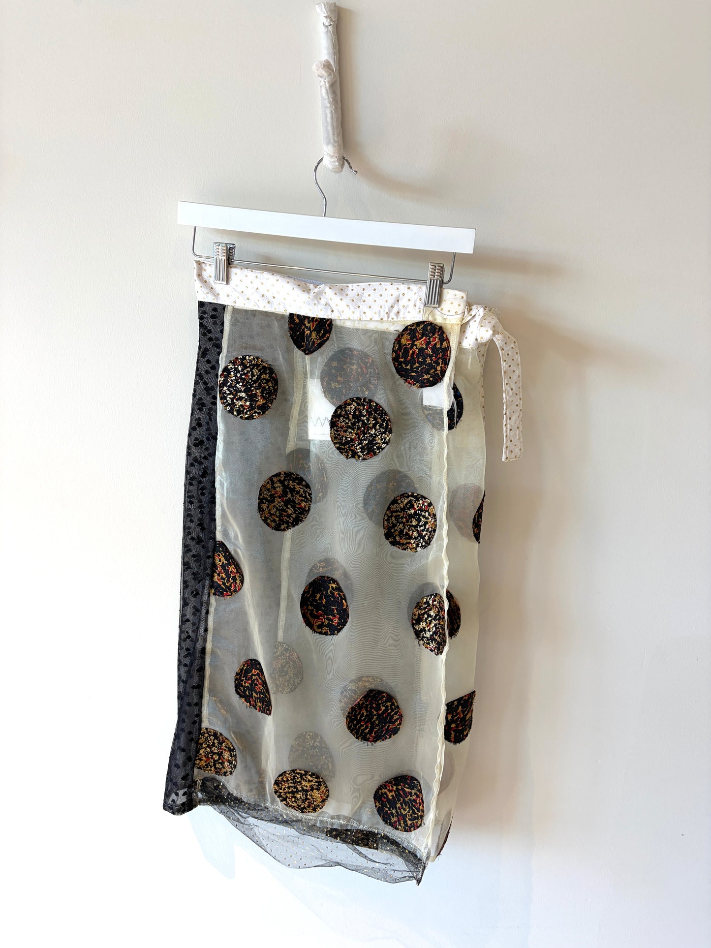 Marble Dot Wrap Skirt