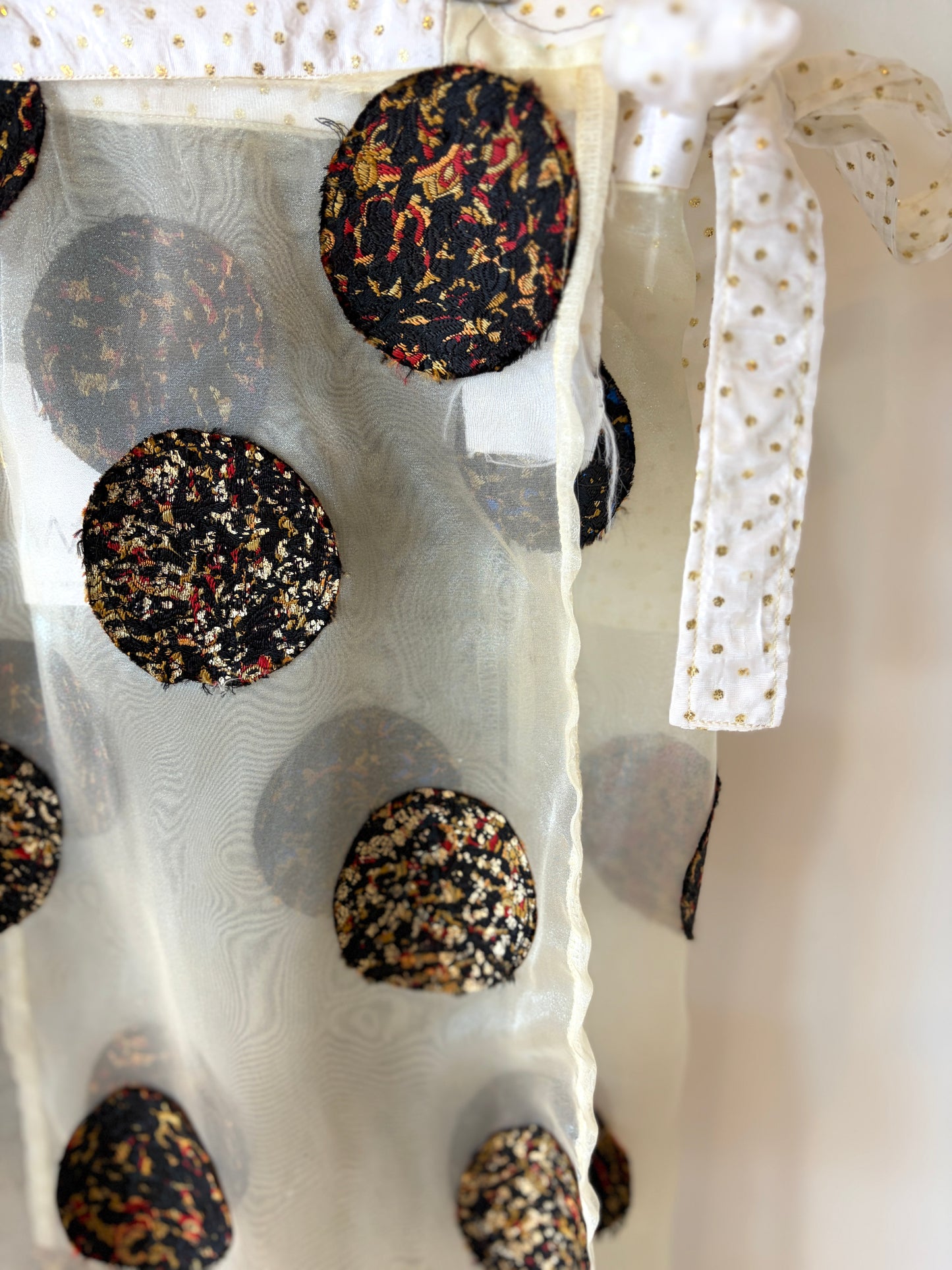 Marble Dot Wrap Skirt