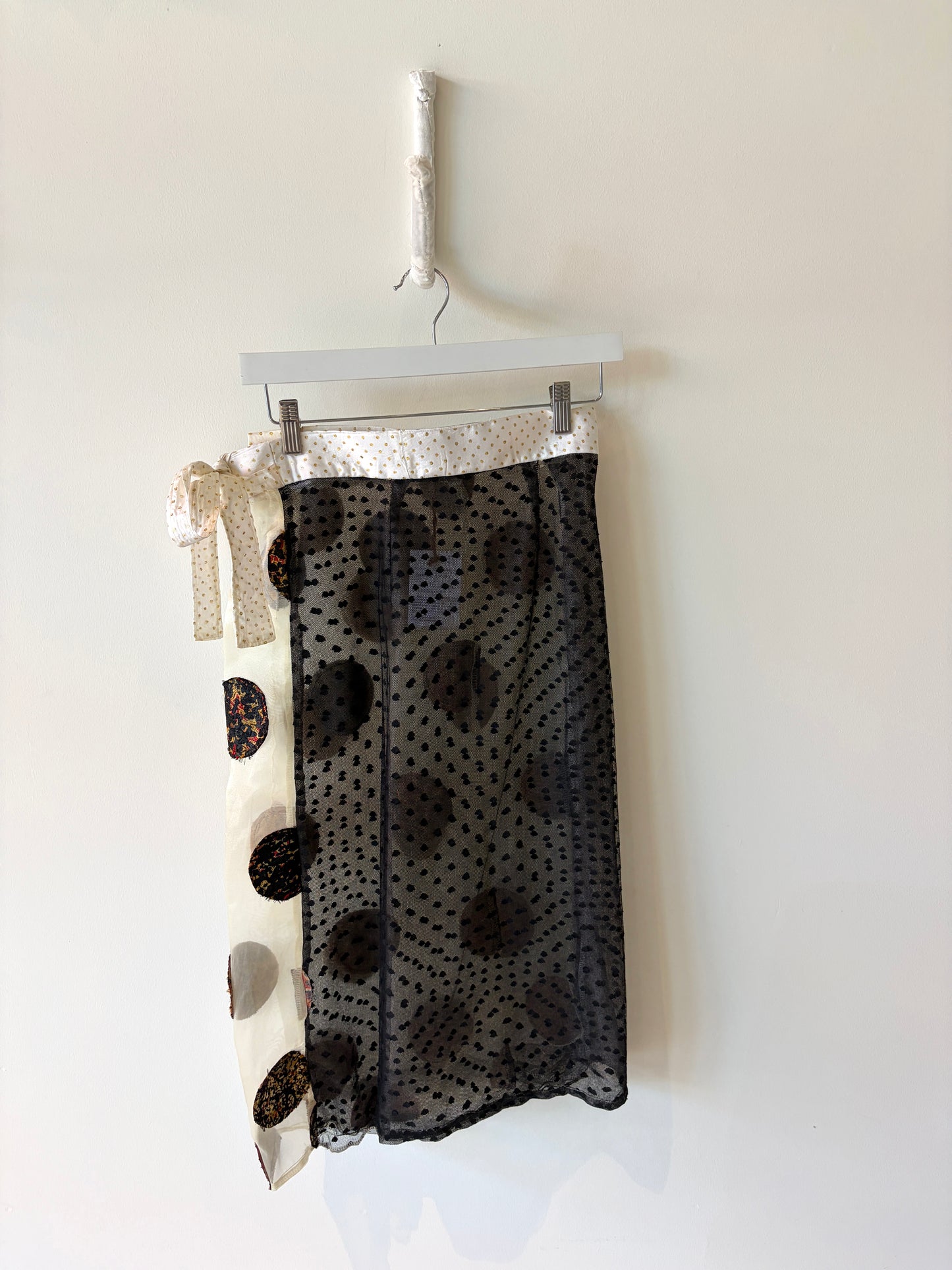 Marble Dot Wrap Skirt