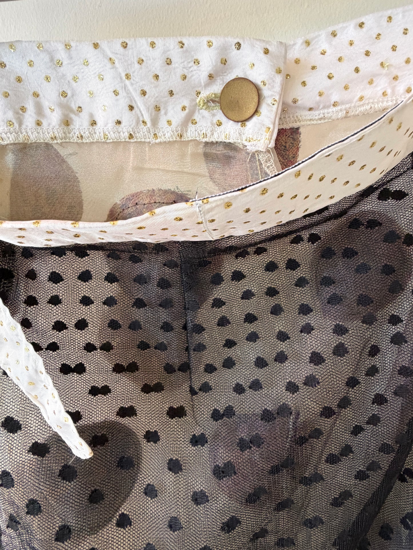 Marble Dot Wrap Skirt
