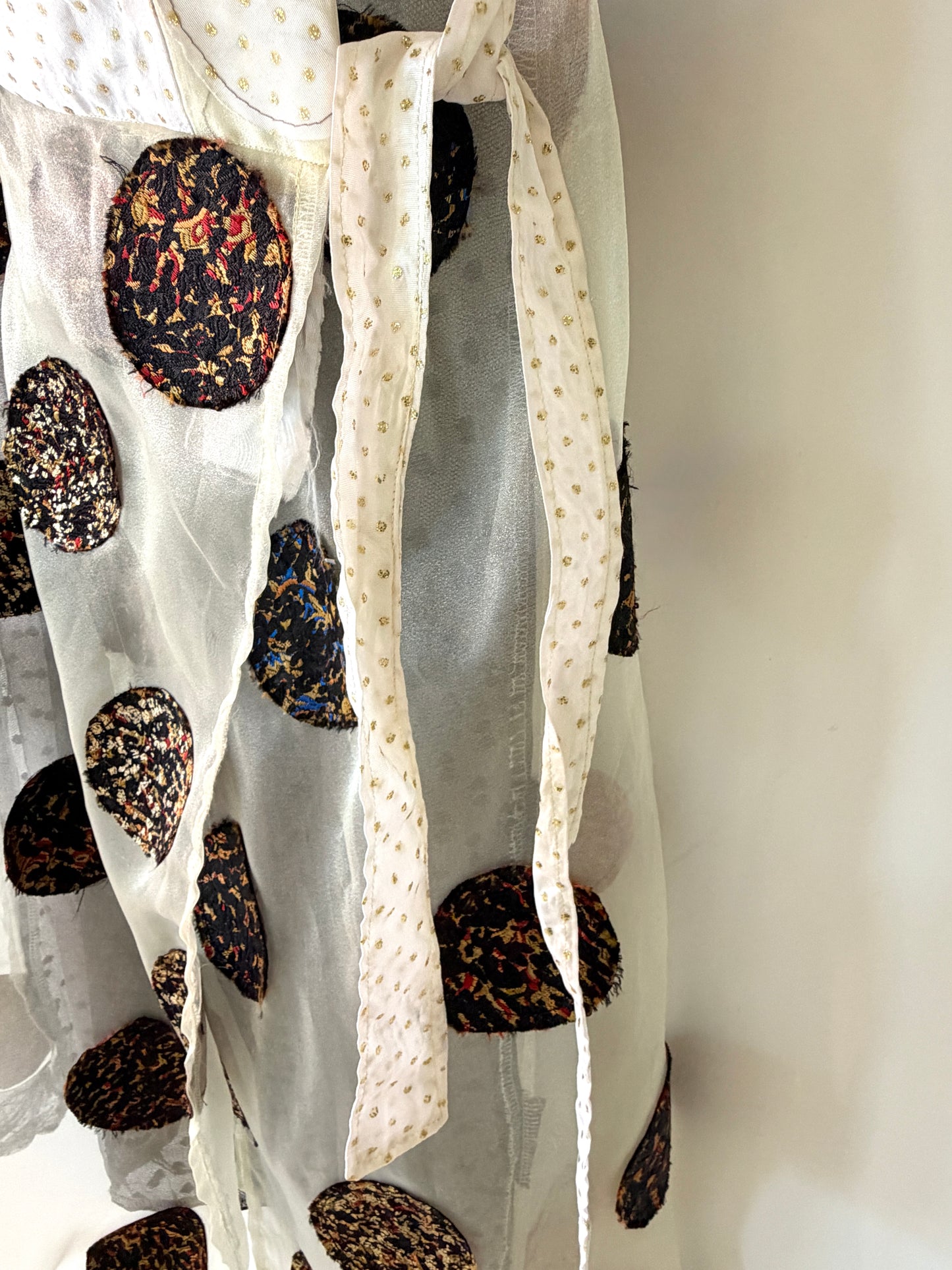Marble Dot Wrap Skirt