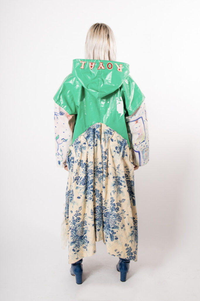 Royal Raincoat Dress